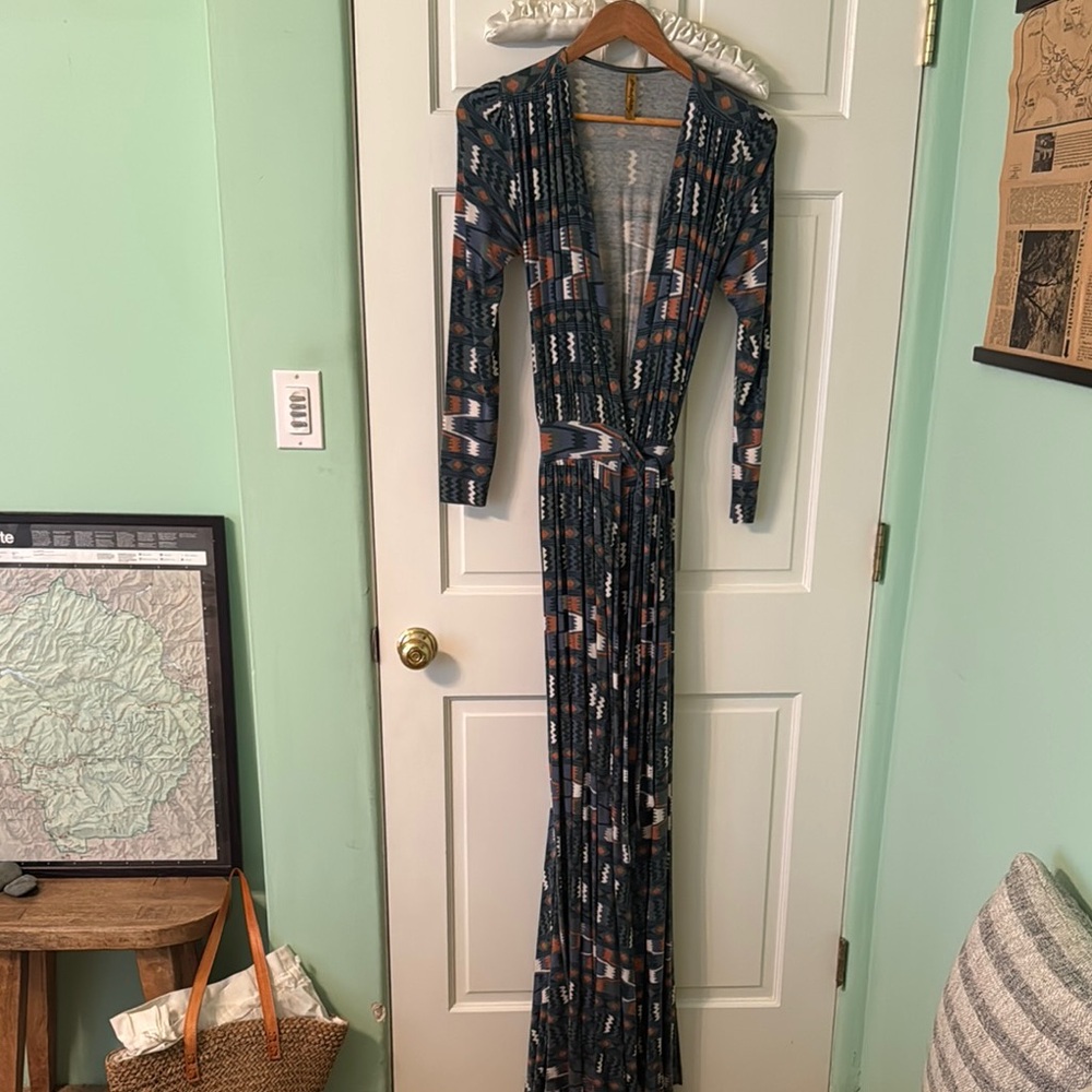 Elegant Multicolor Maxi Dress